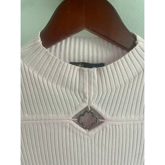 Maje baby pink silver flower logo top - Picture 3 of 5